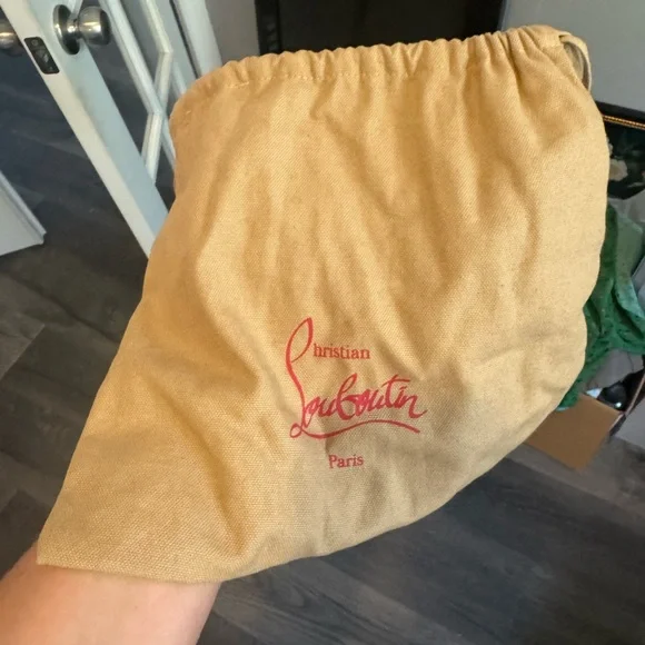 Christian Louboutin Black Crossbody Bag with Red Strap - Picture 10 of 10